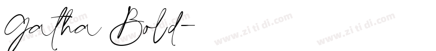 Gatha Bold字体转换
